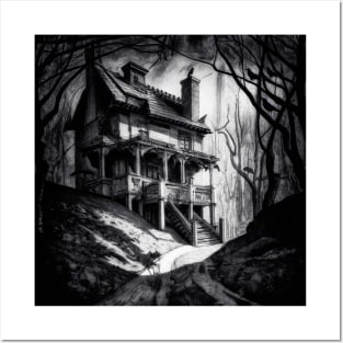 Scary Haunted Mansion Posters and Art